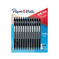 PaperMate Inkjoy 300Rt Ballpoint Medium 1.0mm Tip Black (Pack of 24) 2223762