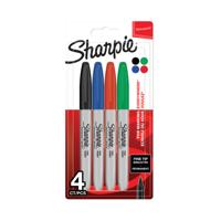 Sharpie Permanent Marker Fine Assorted Pack of 4 1985858
