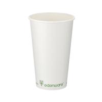 Single Wall Coffee Cup PLA Lined 16oz White (Pack of 1000) B01024