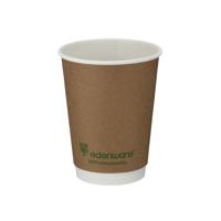Go-Pak Double Wall Coffee Cup 12oz PLA Lined 20x25 Kraft (Pack of 500) B04013EU
