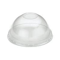 Domed Lid with Hole Recyclable PET 12 to 22oz/90mm (Pack of 1000) R11013