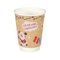 Go-Pak Double Wall Christmas Icons Hot Cup 12oz Pack of 500 XQ04133XM
