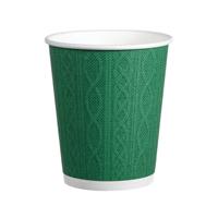 Go-Pak Embossed Xmas Jumper Cup 8oz Assorted Pack of 500 XD04062XM
