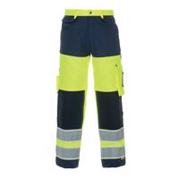 Hydrowear Idstein High Visibility GID Two Tone Trousers Saturn Yellow/Navy Blue 32 HYD131030SYN32