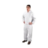 XXL White Non-Woven Coverall DC03