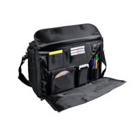 Monolith Polycanvas Pilot Case with Organiser Compartment Black 2168