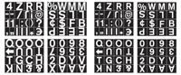 Bi-Office Magnetic Changeable Characters Numbers 23mm 144 Pack CAR0702