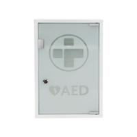 Mediana AED Metal Wall Cabinet with Glass Door and Alarm Lockable Large 300x145x460mm 3098