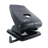 Rapesco 835-P Heavy Duty 2-Hole Punch Metal Black PF835PB2