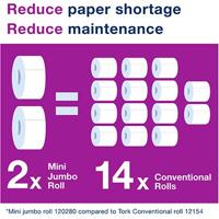 Tork Advanced T2 White Mini Jumbo Toilet Roll 170m (Pack of 12)