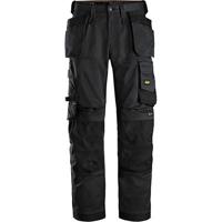 Snickers Workwear AllroundWork 6251 Men's Black Trousers with Holster Pockets 31R 044