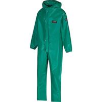 Alpha Solway Chemmaster Green Hooded Chemical Coverall L