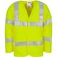 Arco Yellow Long-Sleeve Flame-Retardant Hi-Vis Vest L