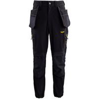 Trojan Tech Men's Black Cargo Trousers with Holster Pockets S
