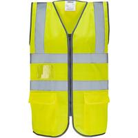 Arco Ultra Yellow Zip-Up Hi-Vis Vest M