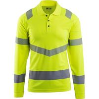 Arco Responsible Yellow Long-Sleeve Hi-Vis Polo Shirt 3XL