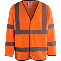 Arco Orange Long-Sleeve Hi-Vis Vest S