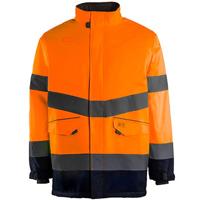 Arco Orange/Navy Waterproof Hi-Vis Coat 4XL