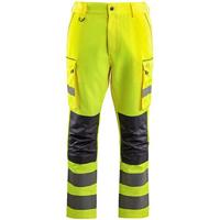 Arco Yellow Hi-Vis Cargo Trousers with Kneepad Pockets 34R
