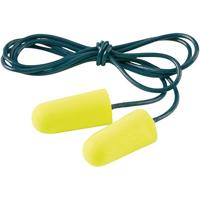 3M E-A-Rsoft Yellow Neon Corded Disposable Earplugs (Pack of 200)