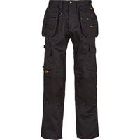 Dewalt Pro Tradesman Men's Black Work Trousers 36T
