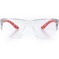 Riley Stream Red Clear-Lens Safety Glasses