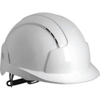 JSP EvoLite White Vented Slip-Ratchet Safety Helmet