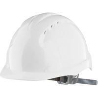JSP Evo3 White Vented Slip-Ratchet Safety Helmet