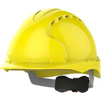 JSP Evo3 Yellow Vented Wheel-Ratchet Safety Helmet