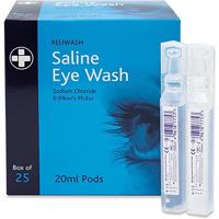 Reliance Medical Reliwash Saline Eyewash Pods 20ml (Pack of 25)