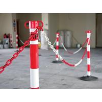 JSP Red/White Plastic Chain 6mm x 25m