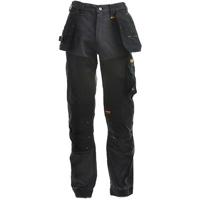 Dewalt Memphis Men's Grey/Black Stretch Work Trousers with Kneepad Pockets 30R