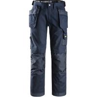 Snickers Workwear Craftsmen 3214 Navy Canvas+ Trousers with Holster Pockets 38R 054
