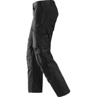 Snickers Workwear Service 6801 Men's Black Trousers with Kneepad Pocket 35R 050