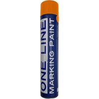 One Line Orange Line Marker Paint Spray 750ml (Pack of 12)