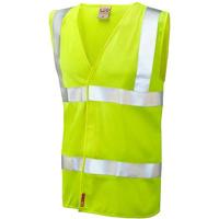 Leo Milford Yellow Flame-Retardant Hi-Vis Vest XL