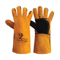Pred 4 Signature Heavy Duty Split Leather Mig Gauntlet 1 Pair Gold 11 PRED4