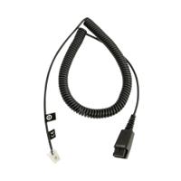 Jabra Quick Disconnect (QD) to Modular RJ9 Coiled Cord 2m 8800-01-01