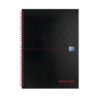 Black n' Red Wirebound Hardback Notebook 140 Pages A4 (Pack of 2) 400155309