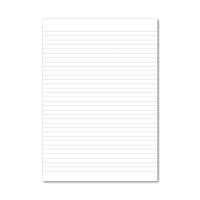Hamelin Loose Leaf Paper 8mm Lined 1000 Page Unpunched No Margin A4 (Pack of 5) 100100776