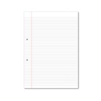 Hamelin Loose Leaf Paper 6mm Lined 1000 Page Punched 2 Hole A4 (Pack of 5) 100100617