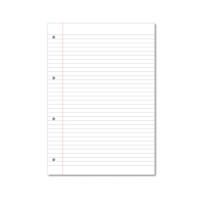 Hamelin Loose Leaf Paper 8mm Lined 1000 Page Punched 4 Hole A4 (Pack of 5) 100102905