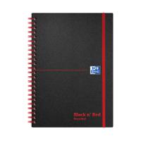 Black n' Red Wirebound Recycled Polypropylene Notebook 140 Pages A5 (Pack of 5) 100080221