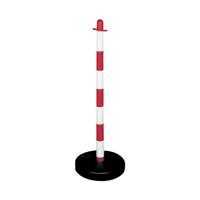 Demarcation Barrier Chain Support Post Red/White 404046