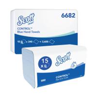 Scott Control Interfold V Fold Paper Hand Towels 1 Ply 240 Sheets Blue (Pack of 15) 6682