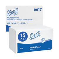 Scott Essential Interfold Hand Towels White (15 Pack) 6617