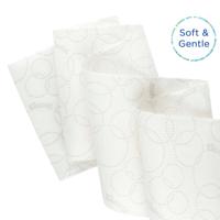 Kleenex Ultra Paper Towel Roll 2-Ply E-Roll 200m Long White Pack of 6