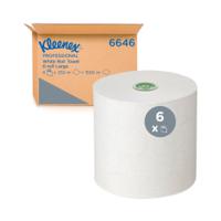 Kleenex 1-Ply Hand Towels Rolled E-Roll Large White (Pack of 6) 6646