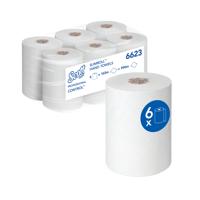 Scott Control 1-Ply Hand Towel Rolls White F4 (Pack of 6) 6623