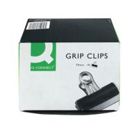 Q-Connect Grip Clip 75mm Black (10 Pack) KF01291